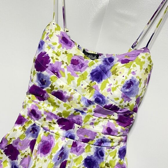 Floral Bubble Dress Junior’s Size 1 spaghetti strap - Picture 12 of 17